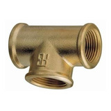 Conexao Te Bronze 1 2 R r rosca Npt Instalação Gás Gn Glp