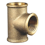 Conexão Te T Latão Metal Rosca 1 2 Bsp Fêmea P Gás