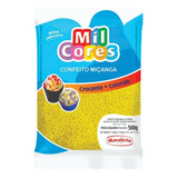 Confeito Crocante De Miçanga N 0 Amarelo 500g Mavalério