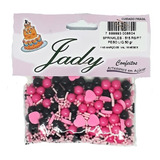 Confeito De Açúcar Sprinkles Rosa preto 515 Jady