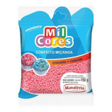 Confeito Miçanga Mil Cores Rosa Mavalerio 150g Crocante