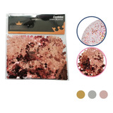 Confete P Balão Bexiga Bubble Mini Quadrado Metalizado 20g