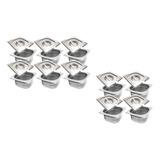 Conj 10 Cuba Inox 1 6x65 Mm C Tampa Inox C Abertura P Colher