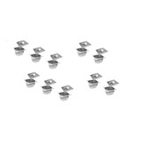 Conj 10 Cubas Inox Gn 1 6x100 Mm 1 5 Litros 10 Tampa Inox