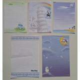 Conj 10 Fls Papel De Carta Antigo Morning Glory 01