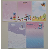 Conj 10 Fls Papel De Carta Antigo Morning Glory 03