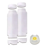 Conj 2 Bisnaga Fifo 710ml Original Bico Com Válvula Amarela