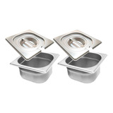 Conj 2 Cuba Inox 1 6x65 Mm C Tampa Inox C Abertura P Colher
