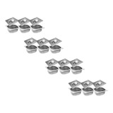 Conj 20 Cuba Gastro Inox 1 6x65 Mm 1 Litro 20 Tampa Inox