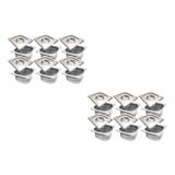 Conj 21 Cuba Gastro Inox 1 6x65 Mm 1 Litro 21 Tampa Inox