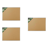 Conj 3 Quadros Cortiça 90x60 Cm Moldura Alumínio 5703