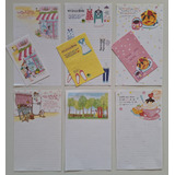 Conj 6 Fls Papel De Carta Antigo Importado 02