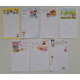 Conj 7 Fls Papel De Carta Antigo Importado 07