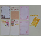 Conj 7 Fls Papel De Carta Antigo Importado 15