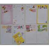 Conj 8 Fls Papel De Carta Antigo Importado 04