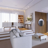 Conj Cristaleira Buffet Aparador Mesa Sancho Off White