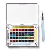 CONJ DE AQUARELA ARTISTICO KOI WATER COLORS 48 CORES USO PROFISSIONAL