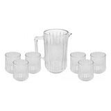 Conj Jarra 1 45l C 6 Copos Baixos 300ml Cristal Bangkok