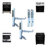 Conj Mola Dobradiças 12 Cm guias Forno Fogões Dako Supreme