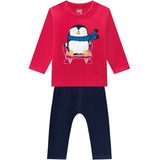 Conjunt Kyly Bebê Menino Blusa Moletom Calça Saruel Inverno