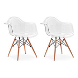 Conjunto 02 Cadeiras Charles Eames Com