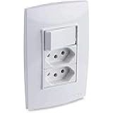 Conjunto 1 Interruptor 2 Tomadas Force Line