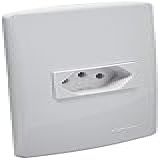 Conjunto 1 Tomada 2P-T Com Placa 4X2- Alumbra- Bianco Pro 85080- Branco