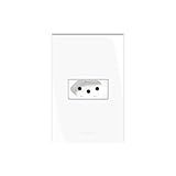 Conjunto 1 Tomada 2P T Com Placa 4X2 Alumbra Inova Pro 85055 Branco