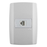 Conjunto 1 Tomada Telefone Rj11 Ilumi Slim 8061