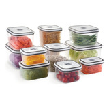 Conjunto 10 Potes Herméticos Com Tampa Easy open Electrolux