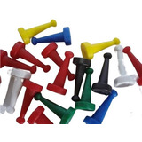 Conjunto 100 Pinos Peão Jogo Tabuleiro 50 Dados 10mm