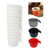 Conjunto 12 Suporte Porta Copo Descartável De Cantinho Café Cor Branco
