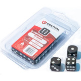 Conjunto 15 Dados D6 Preto 16 Mm Rpg Central Dice Opaco