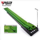 Conjunto 2 5m Tapete Verde Com 1 Taco De Putter E 3 Bolas 