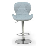 Conjunto 2 Banquetas Slim Couro Pu Regulagem De Altura Cor Cinza Império Brazil Business