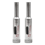 Conjunto 2 Brocas Diamantada 10mm Serra Copo Vidro Ceramica