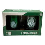 Conjunto 2 Canecas Gel Palmeiras Kit Torcedor Verdão Oficial
