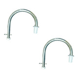Conjunto 2 Suporte Para Corrimão Universal Aço Inox Sodramar
