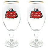 Conjunto 2 Taça Copo Cerveja Chop Stella Artois 250ml