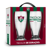 Conjunto 2 Taças Fluminense Tulipa Copo Torcedor Kit Oficial
