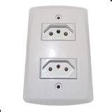 Conjunto 2 Tomada 10 20a Pino Fino Grosso 4x2 Universal 1pç