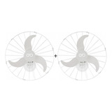 Conjunto 2 Ventiladores De Parede 60cm Goar V60p Oscilante