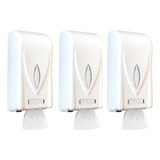 Conjunto 3 Dispenser Suporte Porta Papel Higiênico Com Nf