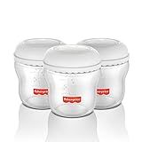 Conjunto 3 Frascos Para Armazenar Leite 150 Ml MomS Essentials Fisher Price BB1077