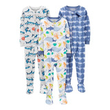 Conjunto 3 Macacões Menino Pijama Longo