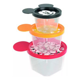 Conjunto 3 Potes Conect Mickey Disney Plasútil