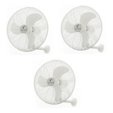 Conjunto 3 Ventiladores De Parede 50cm Ventisilva Oscilante