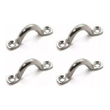 Conjunto 4 Alças Inox 8mm Para Caiaque Barco E Defensa