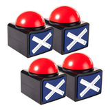 Conjunto 4 Botões De Alarme Sonoro De Campainhas De Resposta
