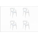 Conjunto 4 Cadeiras Allegra Rivatti Branco